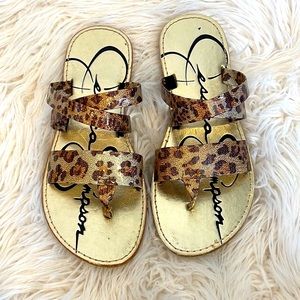 Jessica Simpson Leopard print Sandals for girls
